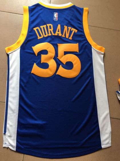 Men Golden State Warriors #35 Durant Blue Champions NBA Jerseys->->NBA Jersey
